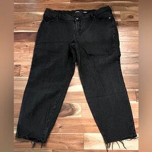 Old Navy Black Jeans Raw Hem 20